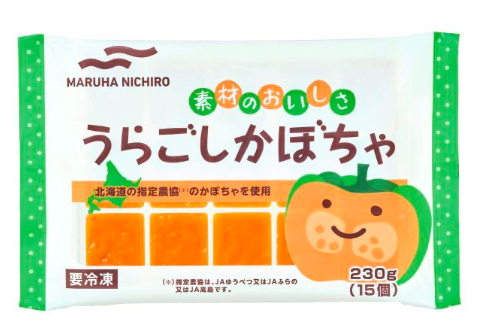 コープデリ初期離乳食商品の、うらごしかぼちゃ