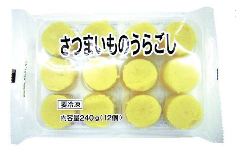 コープデリ離乳食商品の、うらごしさつまいも